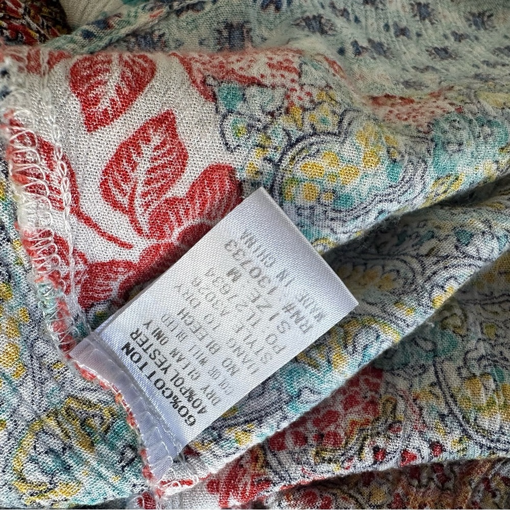 Umgee Crinkled Patchwork Multi Print Maxi Dress S… - image 7